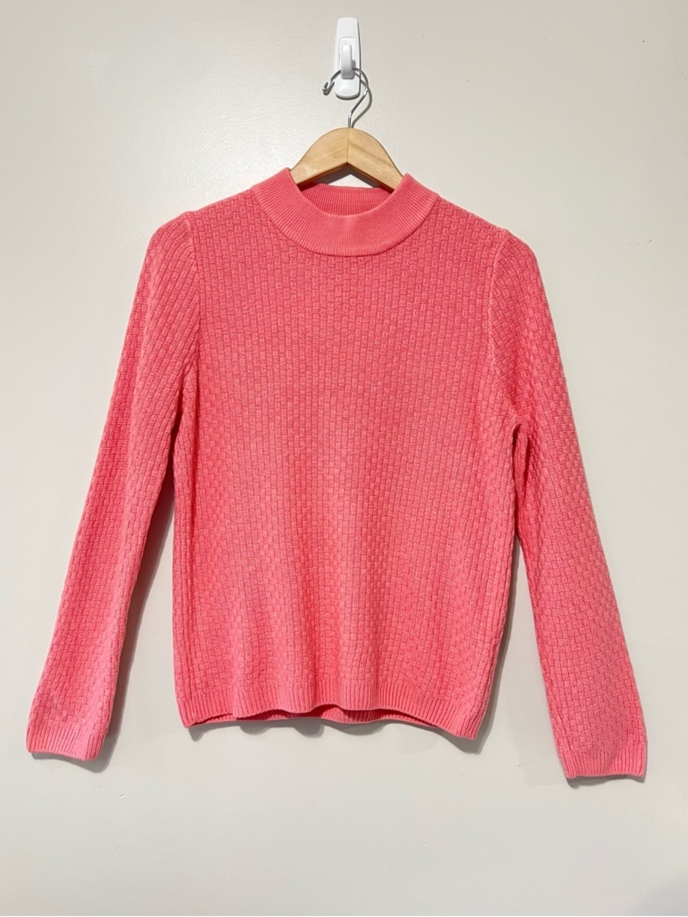 Alia Petites Knit Sweater Bubblegum Pink Lightweight Women’s Petite Medium